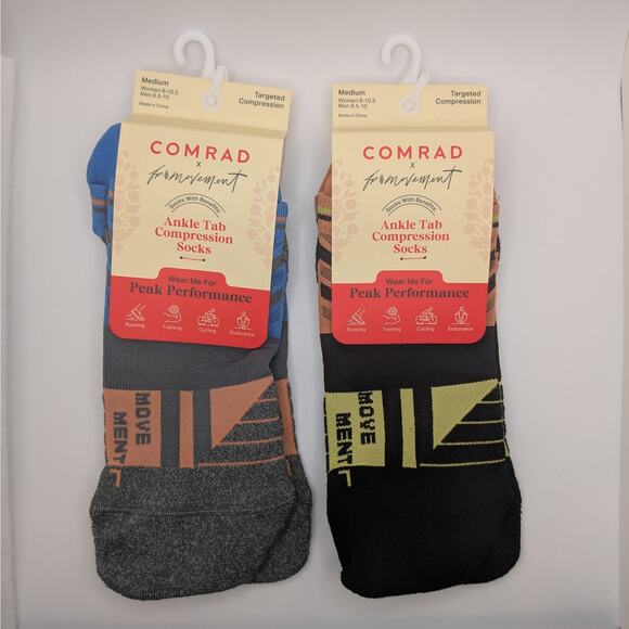 Comrad x FP Movement Ankle Tab Compression Socks - Women Medium 8-10.5 shoe size - Picture 1 of 5